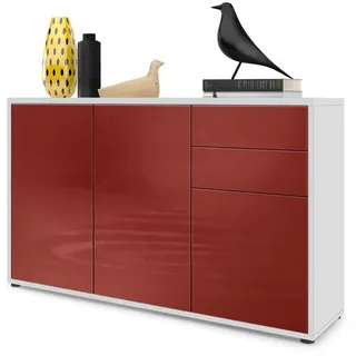 Vladon Kommode, Bordeaux, Holzwerkstoff, 117x74x36 cm, Wohnzimmer, Kommoden & Sideboards, Kommoden
