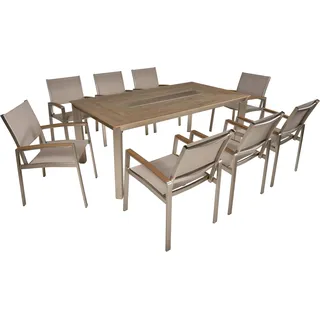 Garden Pleasure Florence Set 9-tlg. Braun