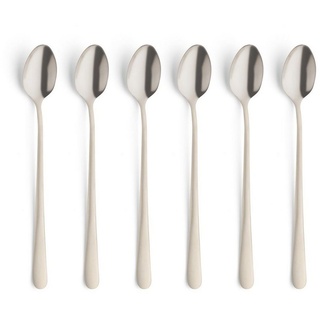 Amefa Austin 1410 PVD Latte Machiato Löffel-Set, beschichtet, Chamapgner, für 6 Personen, 6-teilig, 18/10 Edelstahl, rostfrei & mattiert, Besteck Set, Kaffee Löffel Set