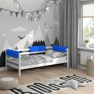 VitaliSpa Bettumrandung Blau 70 x 20 cm , Dunkelblau , Textil , Rechteckig , 70x20x14 cm , Babymöbel & Kindermöbel, Kinderzimmer & Jugendzimmer, Kinderbettzubehör