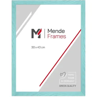 MendeFrames Holzrahmen H300 Klassisch türkis 60x80 cm Kunstglas