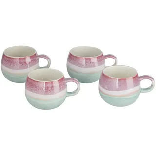 Butlers Tassen 4er-Set Medley 470 ml , Mintgrün , Keramik , Geschirr, Tassen, Kaffeetassen