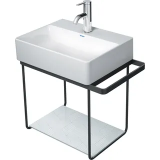 Duravit DuraSquare Metallkonsole 51,6x33,3cm, für Handwaschbecken  073245, wandhängend, 0031104600, Farbe: Schwarz Matt
