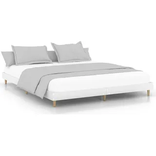 vidaXL Bettgestell Weiß 200x200 cm Holzwerkstoff - Weiß