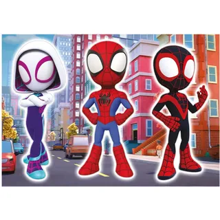 Komar Deko-Sticker Spidey and His Amazing Friends Trio 50 cm x 70 cm Blau-Rot