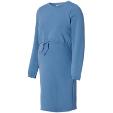 ESPRIT Maternity Damen Dress Nursing Long Sleeve Kleid, Modern Blue - 891, 40 EU