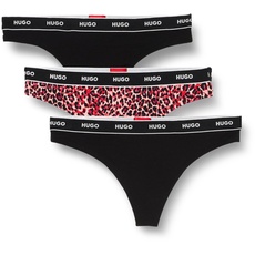 HUGO Damen Triplet Thong Design String, Open Pink695, XXL EU