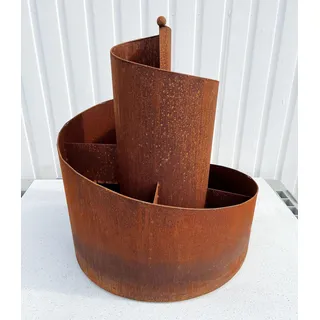 steinfigurenwelt gieben Kräuterspirale XL 55 x 48 x 61 cm Rost
