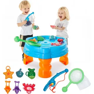 9-teiliger Spieltisch Wasserspieltisch Spielzeug - Ab 3 Jahren geeignet - Interaktiver Wassertisch für Kinder
