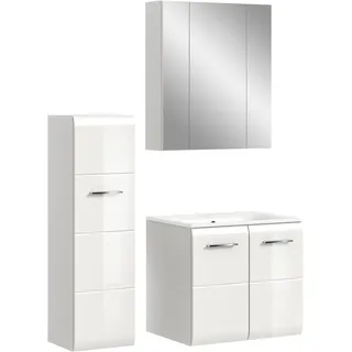WELLTIME Badezimmer-Set INOSIGN 4-tlg. Weiß hochglanz