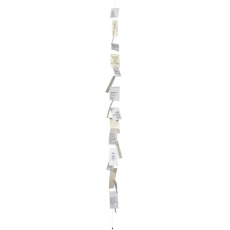 ZUHAUSE - Poesiekette - Fensterdekoration - Raumdekoration - Papier - weiß ca. 170cm lang