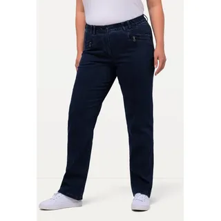 Ulla Popken Damen große Größen Übergrößen Plus Size Jeans Mony, konisches Bein, Reißverschlusstaschen