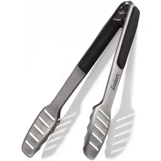 Enders® Grillzange mit Lock Funktion,aus Edelstahl, sicherer und rutschfester Halt im Griffbereich, mit Lock-Funktion, komfortables Arbeiten am Grill, Grillzubehör, ca. L 35cm #8782