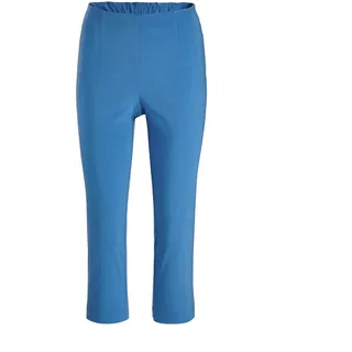 Schlupfhose GOLDNER "Schlupfhose LOUISA mit Steppnähten", Damen, Gr. 54, N-Gr, blau (atlantikblau), Obermaterial: 72% Viskose CV. 25% Polyamid PA. 3% Elasthan EL., normal, Hosen Schlupfhose, Superelastisch