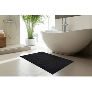 Kayoom Badematte Ocean Touch Schwarz 90 x 50 cm