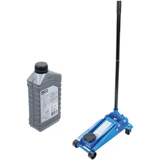 Bundle aus BGS 71036 | Hydrauliköl | mineralisch | HLP 46 | 1 l + BGS 9255 | Rangier-Wagenheber | 3 t | hydraulisch | Stahl-Konstruktion | Hubhöhe 130-465 mm