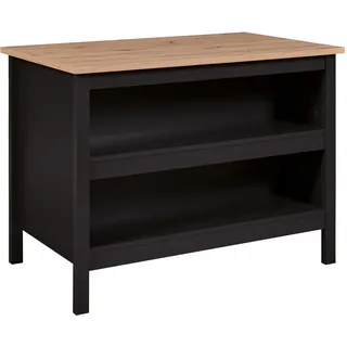 Interlink Kücheninsel Helina 124 x 75 x 82 cm Schwarz