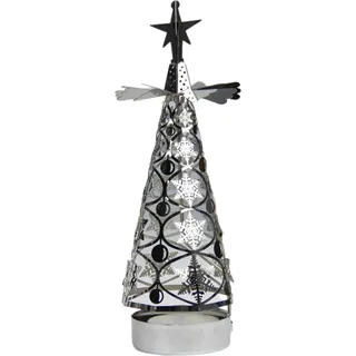 Weihnachten Aromatherapie Kerze Hot Tree drehbare Kerze Halter Walking Light - Silber, Gold