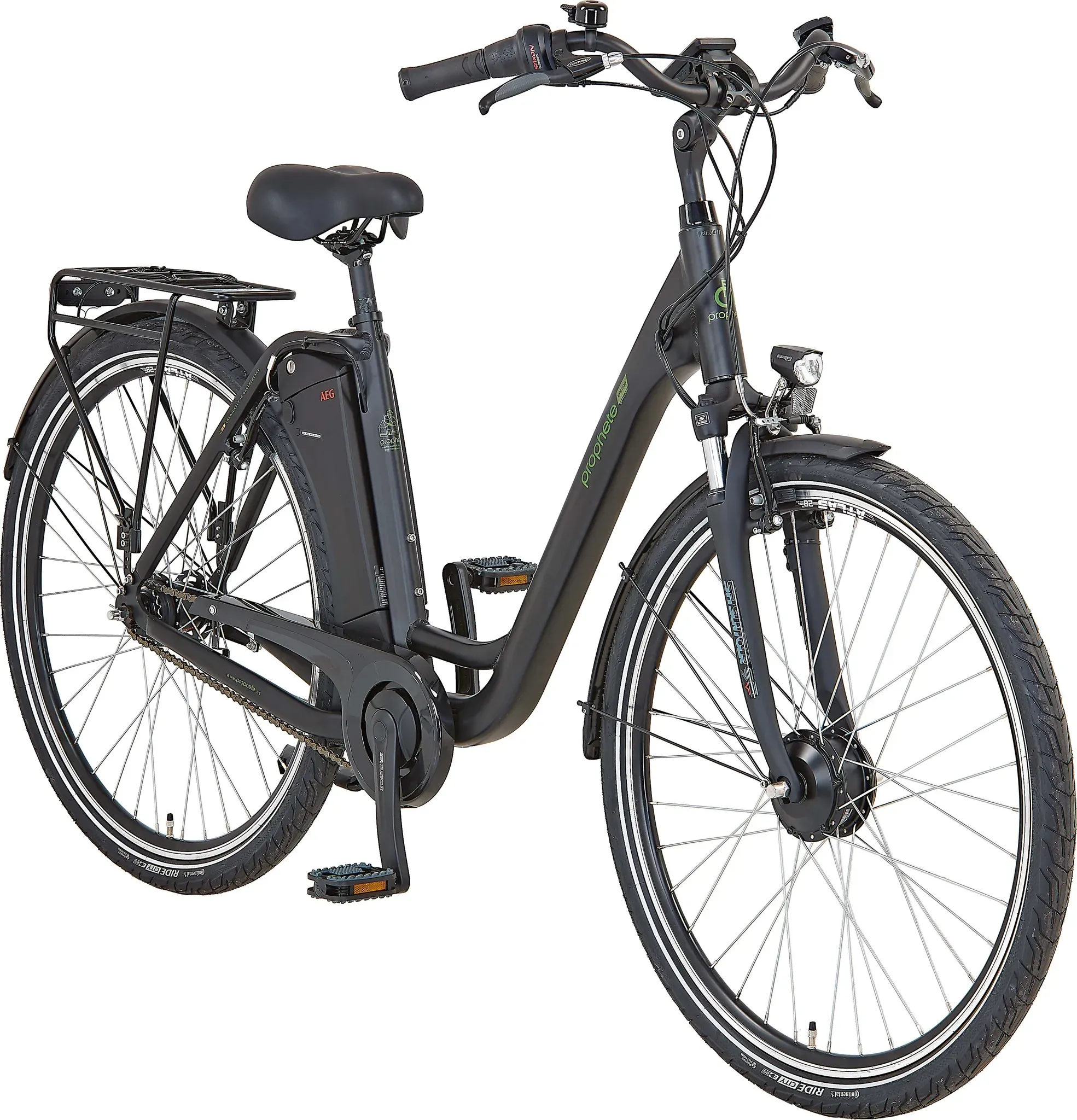 Bild von E-Bike PROPHETE "Geniesser EFC 300" E-Bikes Gr. 49 cm, 28 Zoll (71,12 cm), schwarz (schwarz matt) E-Bikes