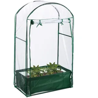 Relaxdays Balkon Gewächshaus Kunststoff 89 x 153 x 49 cm