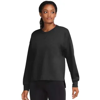Nike Yoga Damen Langarmshirt Core French Terry Fleece Top CZ9182-010 M - Black - M