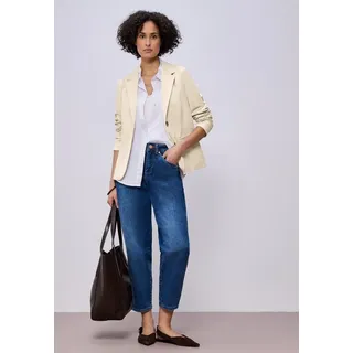 STREET ONE Damen Blazer im Langen Schnitt mit Struktur