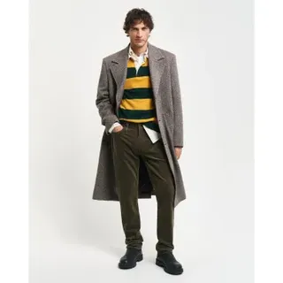 Gant für Herren. 1000285 Cordjeans Regular Fit grün (34/32), Lässig, Baumwolle