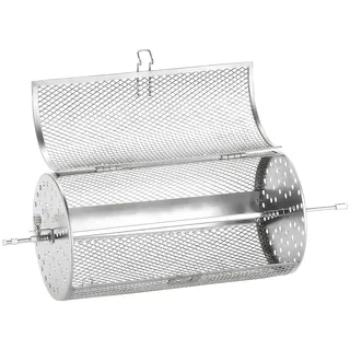 Rosenstein & Söhne Zubehör zu Heißluft Grillkorb: Grillkorb, rund, für Halogen-Konvektionsofen HK-14.l (für Backofen, Halogen Friteuse, Pizza)