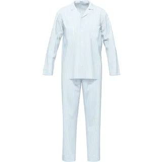 seidensticker Pyjama "Herren Pyjama Set lang", zen blau
