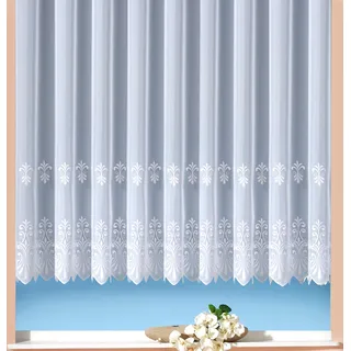 WECKBRODT Gardine »Heidelberg« Kräuselband 1 Stk. tlg. echte Stickerei, Voile, transparent, mit 1 oder 2 Bordüren, Store Weckbrodt weiß ¦ Synthetik ¦ Maße cm B: 300 H: