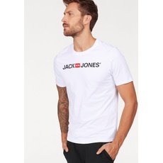 Jack & Jones T-Shirt »LOGO TEE CREW NECK«, weiß