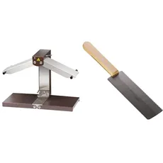 Bron Coucke 202.070 Breziliere, Edelstahl, Original & Casselin CCR Raclette-Messer, Silber (Holz)