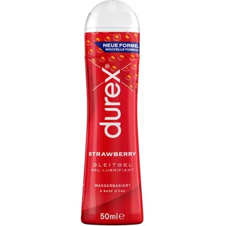 DUREX Gleitgel Strawberry mit Erdbeeraroma, transparent