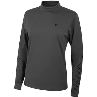 Island Green Golf IGLBASE1743 Damen-Sportshirt, wasserabweisend, langärmelig, Basisschicht, Bedrocktgrau, Größe 40