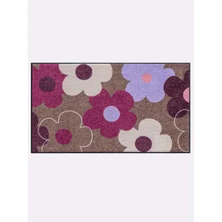 Fußmatte HEINE HOME Gr. 4, pink (taupe, beere, gemustert), B:50cm H:7mm L:100cm, Kunstfaser, Polyamid, Teppiche, Fußmatte