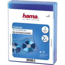 Bild von 51468 Blu-ray Disc Doppel-Leerhülle 3er-Pack blau