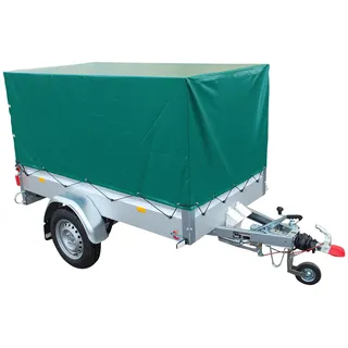 PKW-Anhänger STEMA "Basic 850 Set 80 cm und Zubehör", silber (silberfarben), KFZ-Anhänger, PKW-Anhänger, gebremst