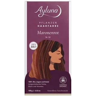 Pflanzenhaarfarbe 50 maronenrot 100 g