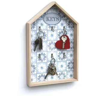 DanDiBo Ambiente DanDiBo Schlüsselkasten Weiß Holz Keys 32594 Schlüsselbox Schlüsselschrank Landhaus Vintage Shabby Chic