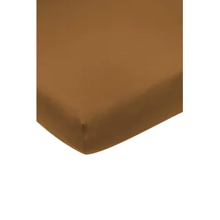 Meyco Spannbettlaken Jersey 180 x 200 cm Camel