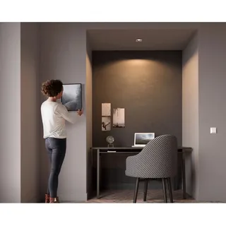 Philips Hue LED-Einbauspot Milliskin inkl. Dimmschalter rechteckig Weiß