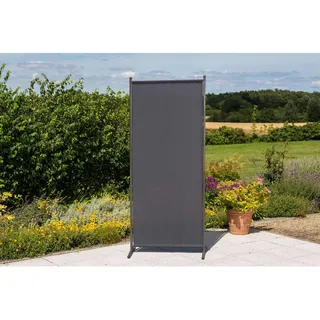 Merxx Sichtschutzelement 80 x 102 cm Grau/Silber Textil