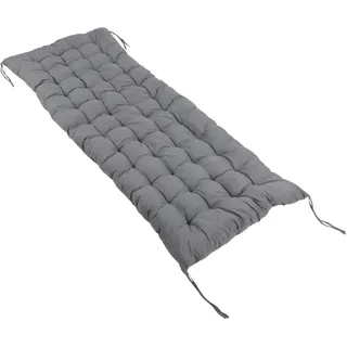 Relaxdays Bankauflage 180 x 70 cm grau 2 St.