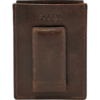 Fossil Kredit- / Visitenkartenetui Derrick Magnetic Card Case Dark Brown