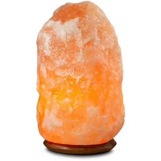 HIMALAYA SALT DREAMS Salzkristall-Tischlampe »Rock«, Leuchtmittel E14   Leuchtmittel wechselbar, Handgefertigt aus Salzkristall - jeder Stein ein Unikat, ca.18-22 kg, orange