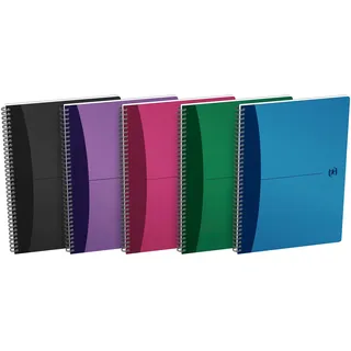 oxford power Notizbuch Spiralblock A4 kariert Urban Mix