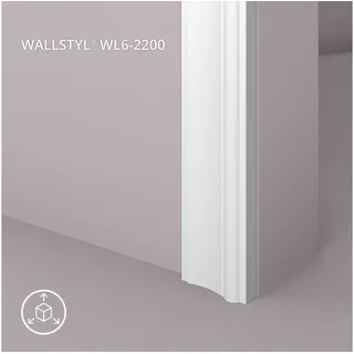 NMC Zierleiste NMC WL6-2200 Weiß 2 St. 220 x 2,2 x 7,5 cm