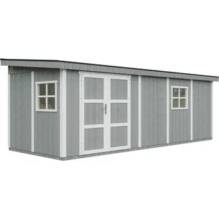 Gartenhaus 14,30 m2 - H231x248x648 cm – Timbela M941-CAVERN STEEL - Dunkelgrau