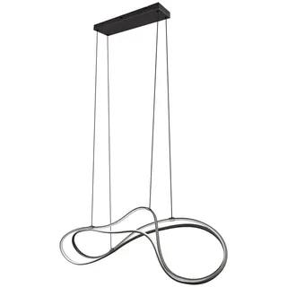 Trio Nala 1-flg. 24x150 cm schwarz Metall