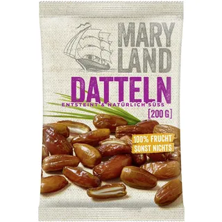Maryland Datteln 200g Packung – Datteln, entsteint – Perfekt zum Verfeinern oder Snacken (1 x 200g)